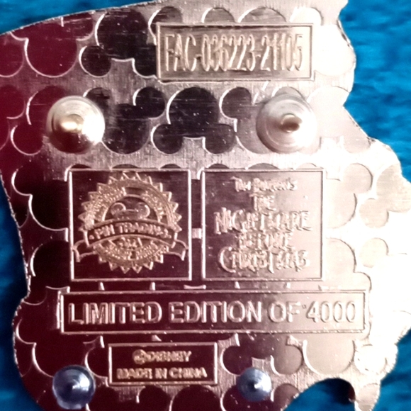 DISNEY 2021 LIMITED EDITION DISNEY LETTERS JACK SKELETON - Picture 4 of 6